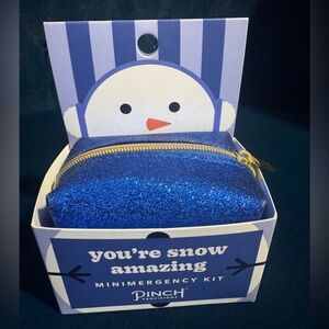 Pinch Provisions Blue Glitter You’re Snow Amazing Minimergency Purse Kit